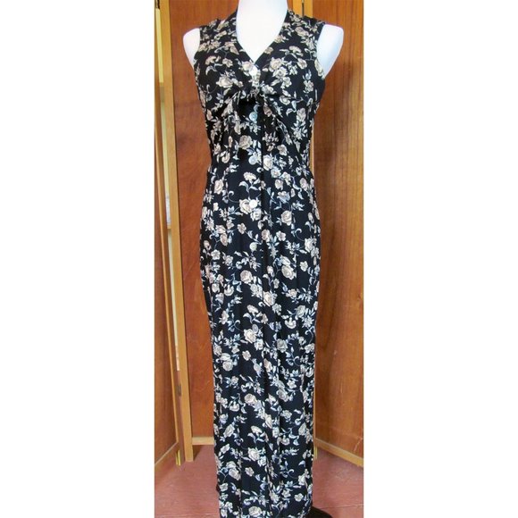 Vintage Benson & Smith BOHO Maxi Hippie Casual/Summer Halter Dress WPL Label S15 - Picture 2 of 12